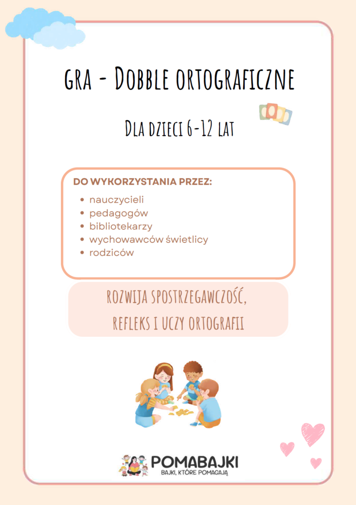 Gra dobble ortograficzne - Pomabajki