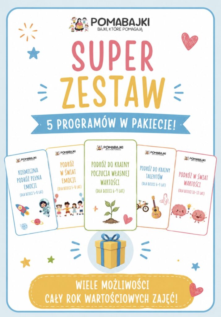 Scenariusze bajkoterapia super zestaw Pomabajki