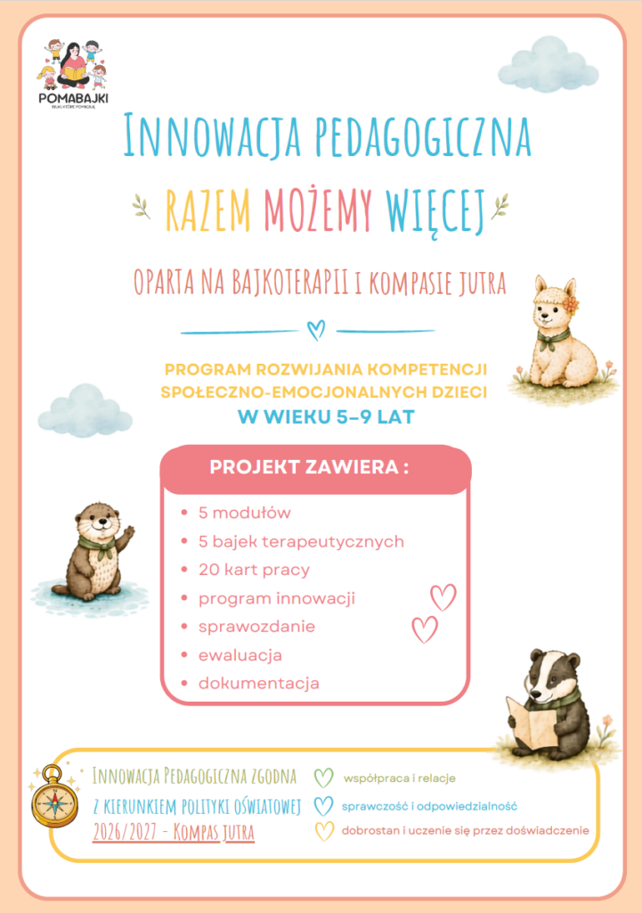 Innowacja Pedagogiczna Kompas Jutra Pomabajki bajkoterapia