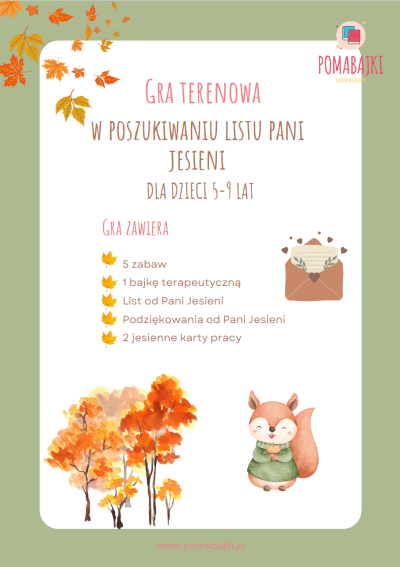 Gra terenowa Pomabajki bajkoterapia
